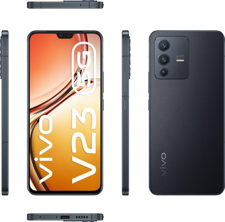 Produktbild Vivo V23 5G (256 GB, Stardust Black, 6.40", Dual SIM, 5G)
