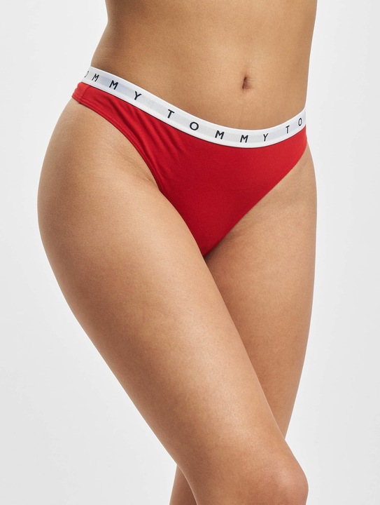 Produktbild Tommy Hilfiger Damen 3P Thong 521 Tangahöschen, Deep Crimson/Pink Amour/Deep Blue, S (S, 3er Pack)