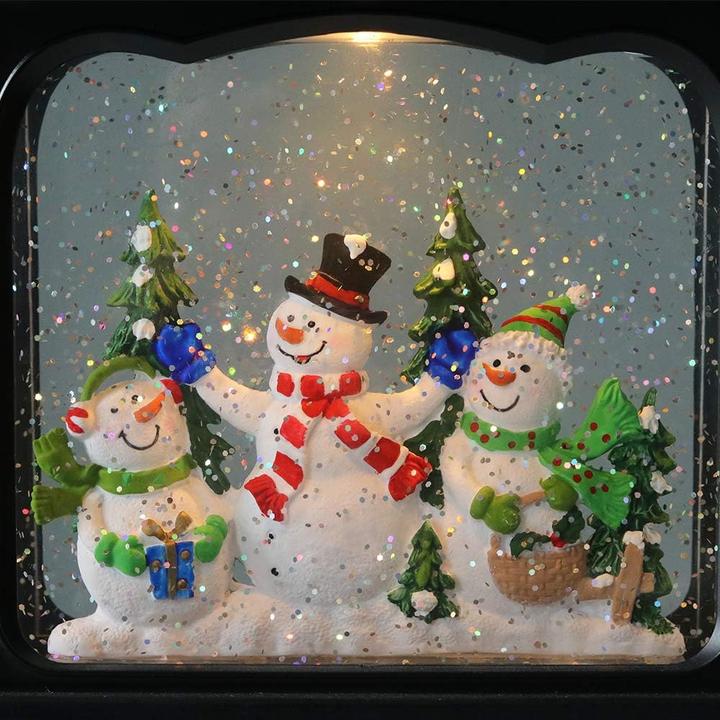 Actual product image Eldnacele Snow globe lantern, snowman