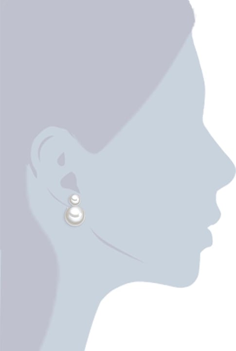 Produktbild Lulu & Jane Damen Metall-Legierung Muschelkernperle silber - 29721 (Metall-Legierung)