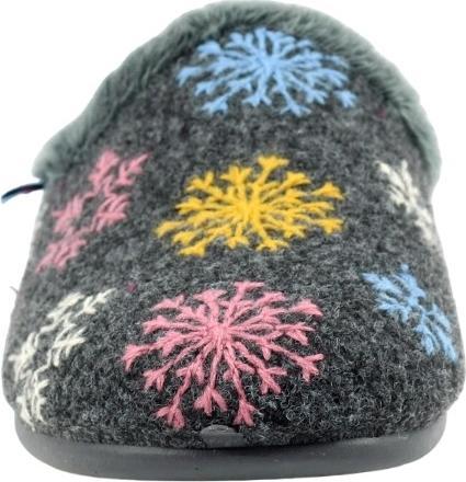 Actual product image Lunar Womens/Ladies Juniper Snowflake Slippers (40)