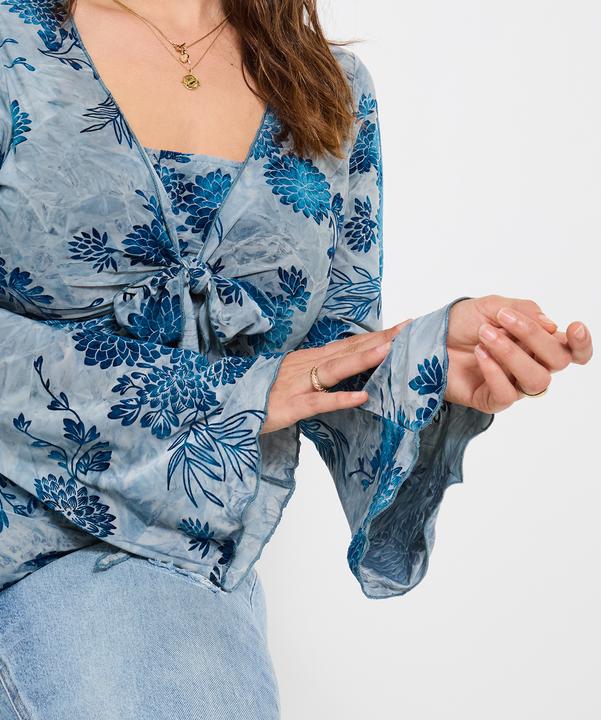 Produktbild Joe Browns Devore Floral Tie Front Top (46)