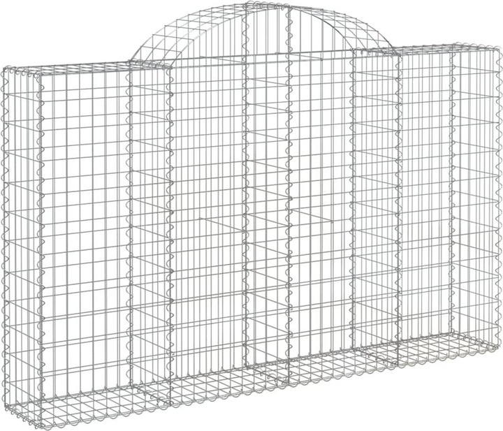 Produktbild VidaXL Gabionen mit Hochbogen 5 Stk. 200x30x120/140cm Verzinktes Eisen