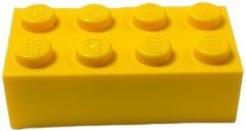 Productafbeelding LEGO 2x4 Bakstenen Hoog Geel - Klassiek, Basic, Stad - Gele Bakstenen 3001 NIEUW! Hoeveelheid 50x (3001)