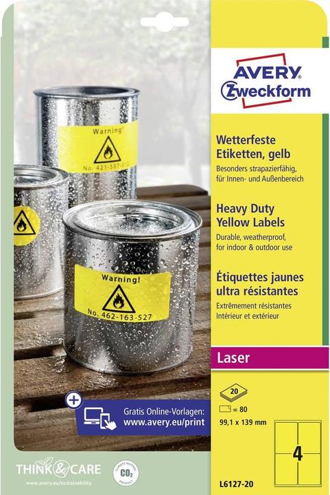 Produktbild Avery Wetterfeste Folien-Etiketten