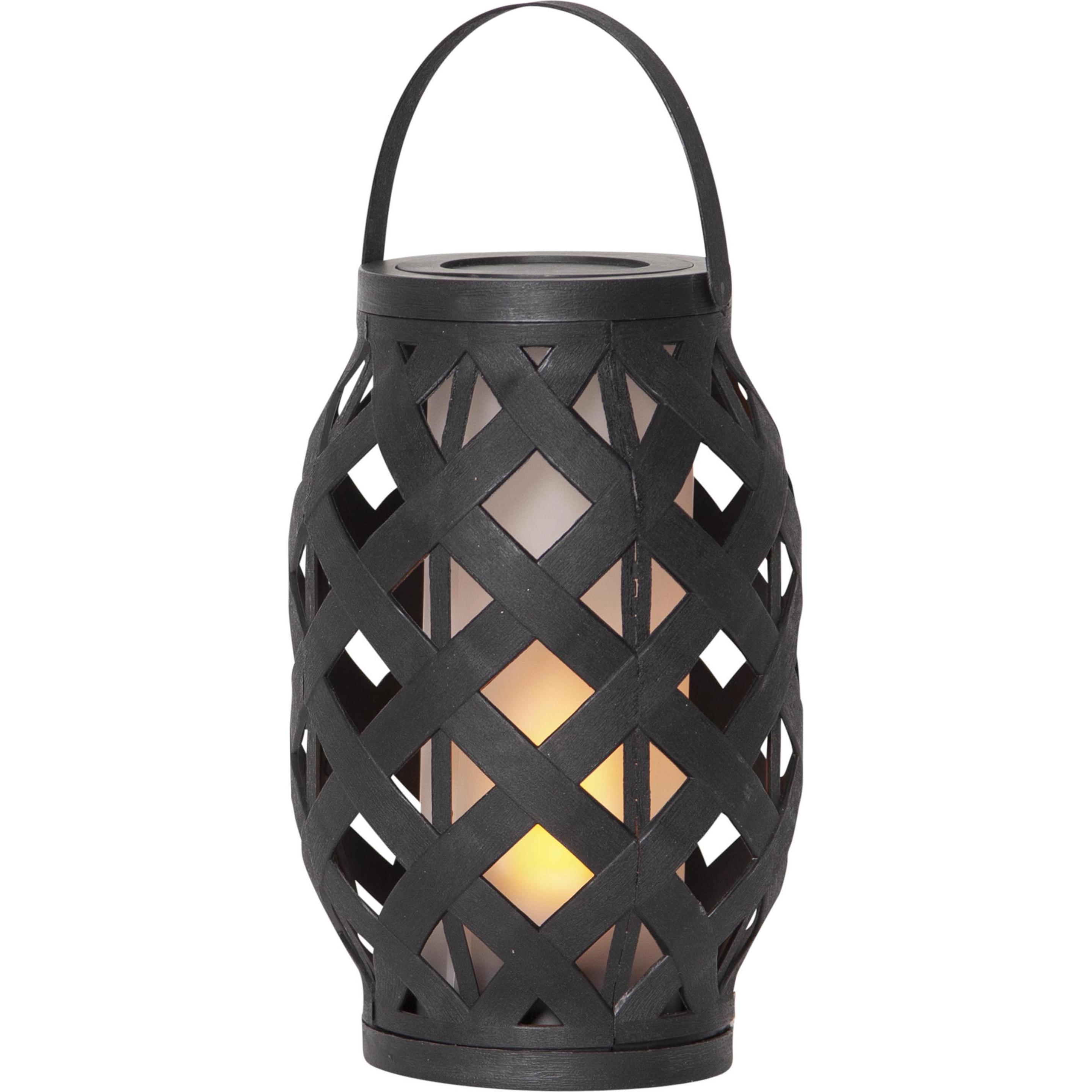 Star Trading, Laterne, Laterne FLAME Schwarz (15 x 15 x 23 cm, 1 x)