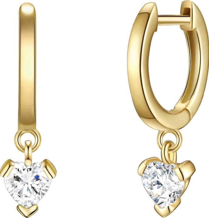 Immagine prodotto Glanzstücke München Donna Cuore in argento Sterling Cubic Zirconia Oro Giallo - 15762 (Argento)