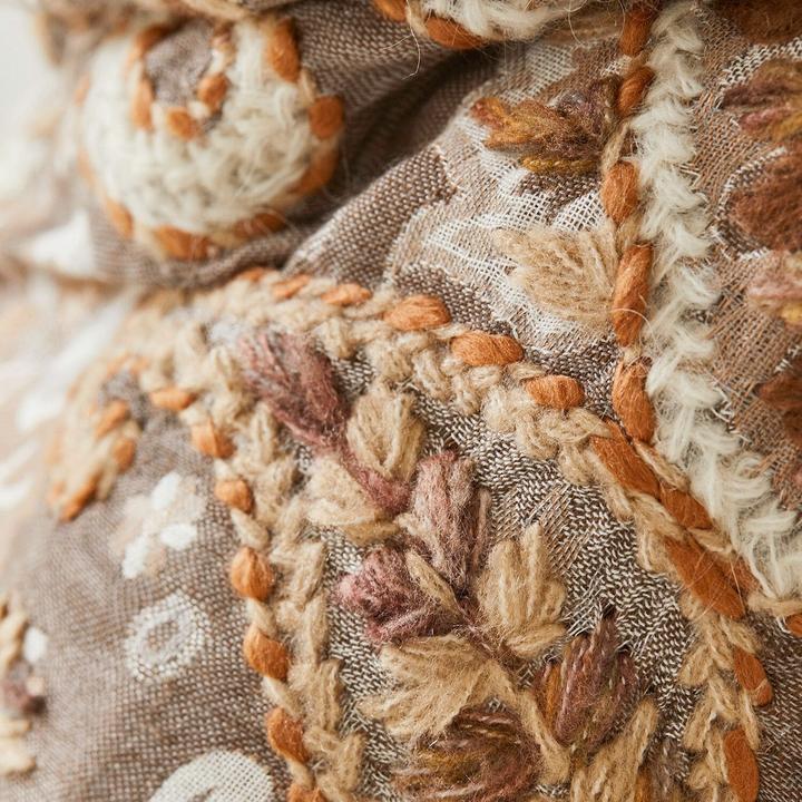 Image du produit Loberon Écharpe plenum marron/blanc