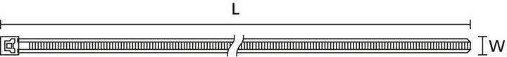 Produktbild HellermannTyton Wiederöffnungsbinder LR55 (L x B) 195 x 4.7 mm LR55R-HS-BK-Q1 Farbe: Schwarz 25 St. (Kunststoffkabelbinder, 196 mm, 25 Stk.)