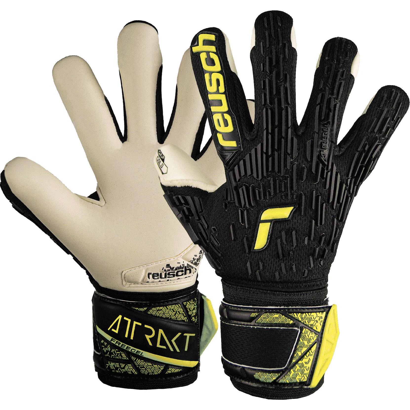 Thumbnail - Reusch, Unisex, Handschuhe, Attrakt Freegel Gold JR, Schwarz, (7)