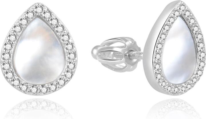 Image du produit Beneto Timeless argent perle boucles d'oreilles AGUP2004S (L)