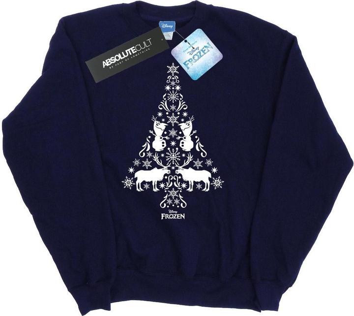 Actual product image Disney Mens Frozen Christmas Tree Sweatshirt (S)