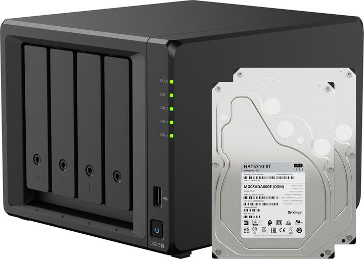 Image du produit Synology DS925+ LE SYSTÈME (2 x 8 To, Synology HAT 53xx)