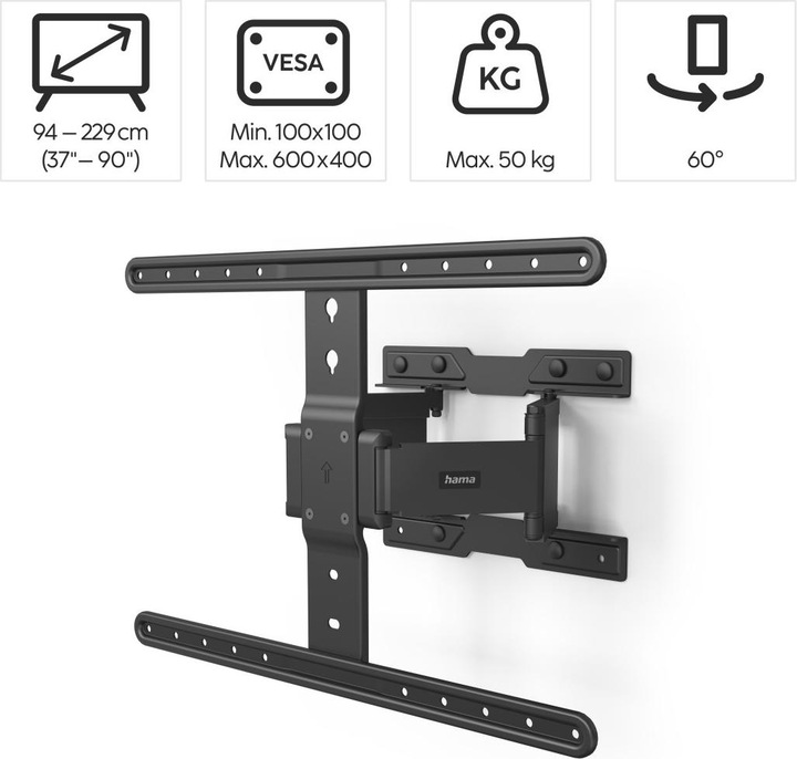 Immagine prodotto Hama Ultraslim (Muro, 90", 50 kg)