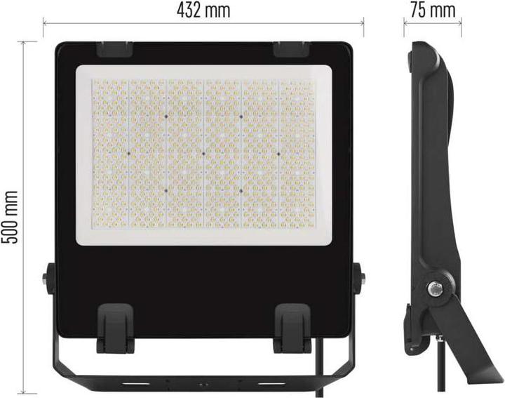 Image du produit Emos Projecteur à LED AVENO noir, 300W blanc neutre