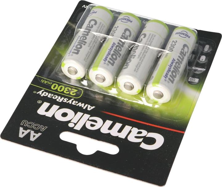Produktbild Camelion Akku AA, Mignon LR6, HR6, mit bis zu 2300mAh in 4er Blisterverpackung (AA, 2300 mAh)