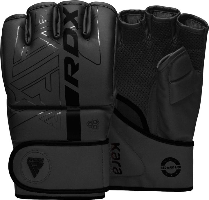 Actual product image Rdx Grappling Gloves F6 Matte Black-L (L)