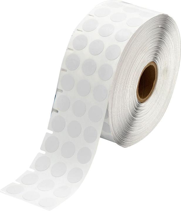 Image du produit Brady BPT-603-499, nylon tissé, blanc, mat, diamètre 12.70 mm (étiquette de plafond), permanent, 3-bah (56.10 mm)