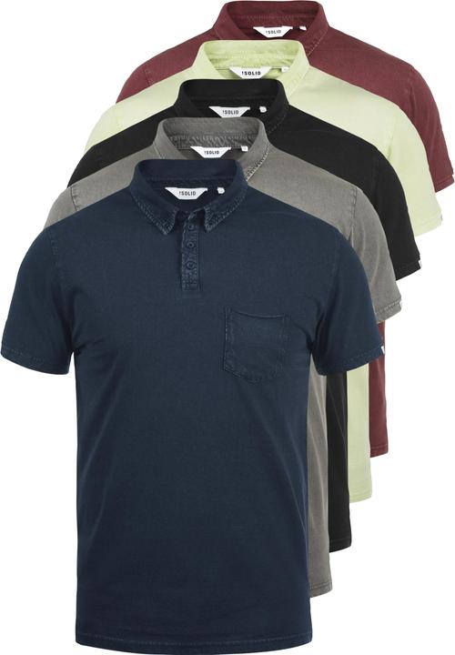 Immagine prodotto Solid Pat Maglietta T-Shirt Polo A Manica Corta Da Uomo In Cotone 100% (L)
