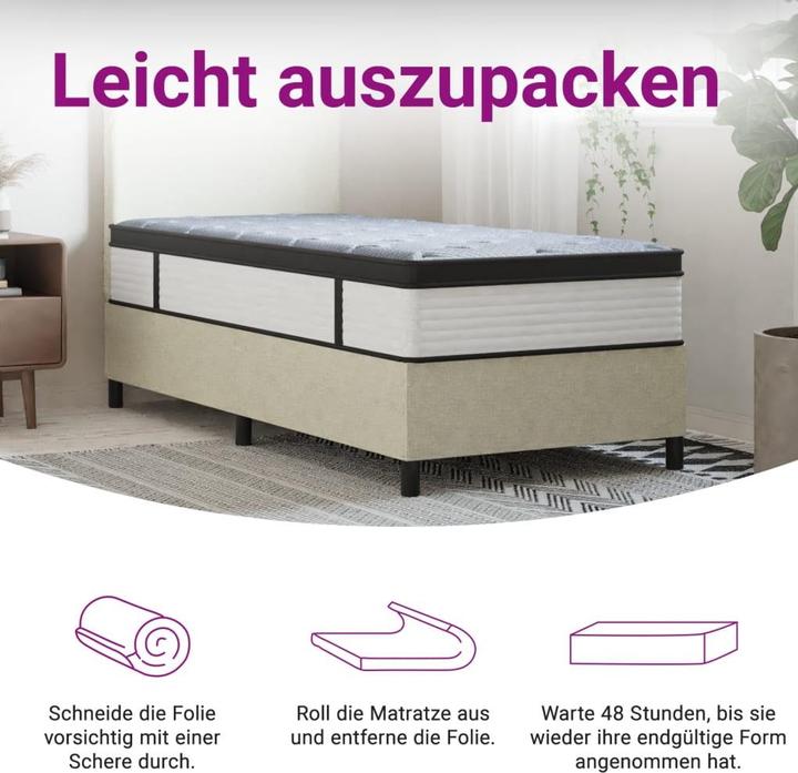 Actual product image vidaXL Jerrine (Foam core, 90 x 200 cm)
