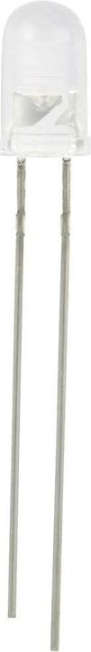 Actual product image Tru Components LED wired Neutral white Round Clear 19000 mcd 30 ° 20 mA 2.7 V