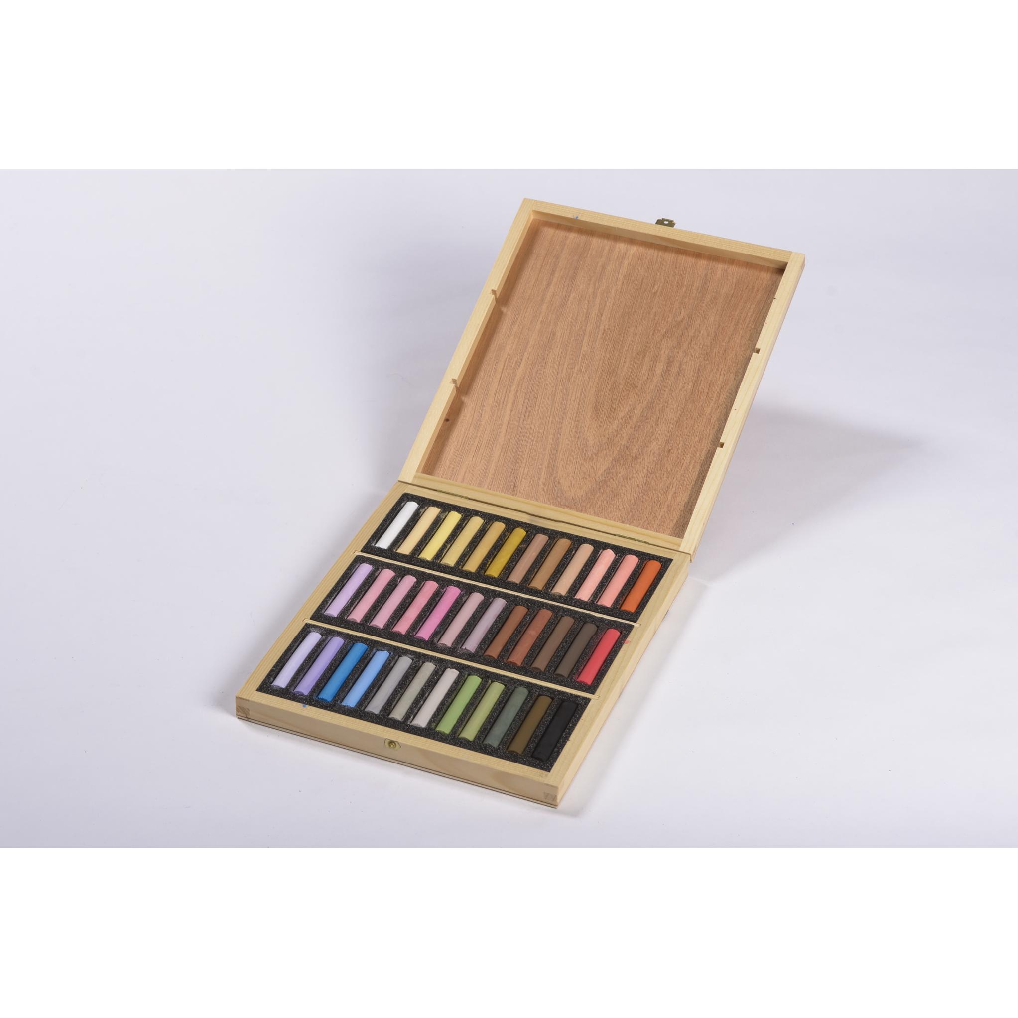 BlockX, Pastelli, Cofanetto bois 72 Pastels - Paysage - Jaune brillant foncé (36 x)