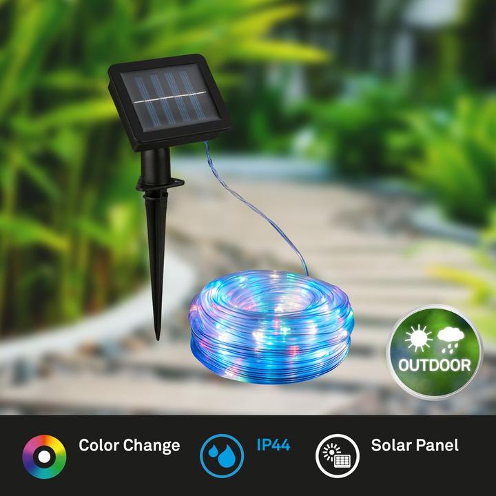 Produktbild Briloner Solar Multicolor LED-Band, 100xRGB-LED, IP44, aussen, 10m (IP44)