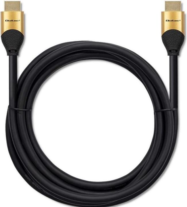 Image du produit Qoltec Cable HDMI v2.1 Ultra haute vitesse 8K | 60Hz | 26AWG | OR | 5m (5 m)