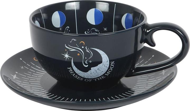 Actual product image Something Different Moon Phases Teacup & Saucer (500 ml)