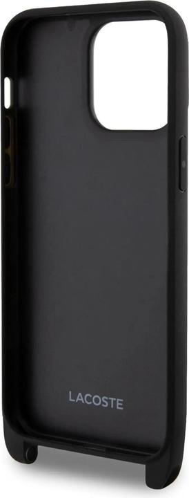 Actual product image Lacoste LCHCP15XSPVCK iPhone 15 Pro Max 6.7" czarny/black hardcase Iconic Petit Pique Crossbody (Apple iPhone 15 Pro Max)