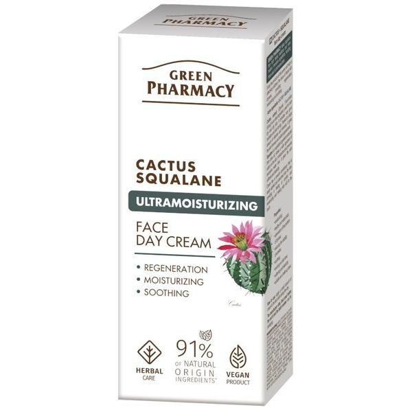 Schubiger, Crema viso, Green Pharmacy Cactus Squalane Ultranawilżający krem do twarzy na dzień z kaktusem i skwalanem 50ml (50 ml, Crema da giorno)