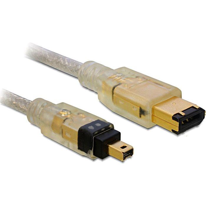 Delock Cavo FireWire IEEE 1394B 6Pol/4Pol, 1Metro (1 m, FireWire), Cavo di interfaccia