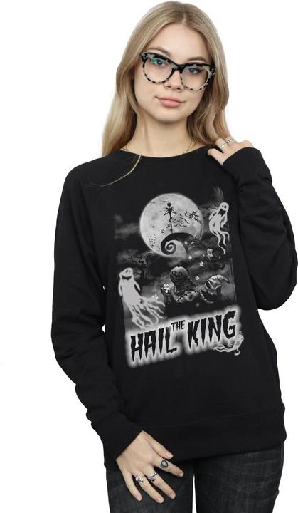 Actual product image Disney Womens/Ladies Nightmare Before Christmas Hail The King Sweatshirt (S)