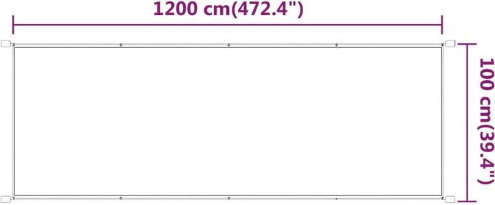 Produktbild vidaXL Senkrechtmarkise (1 m)