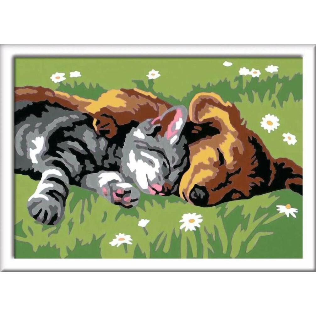 Thumbnail - Ravensburger CreArt - Sleeping Cats and Dogs