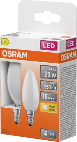 Actual product image Osram LED illuminant (E14, 250 lm, 2x)