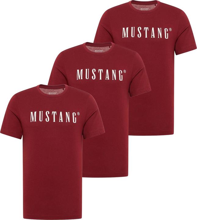 Mustang T-Shirt Casual Bequem sitzend Style Austin 3P (S)