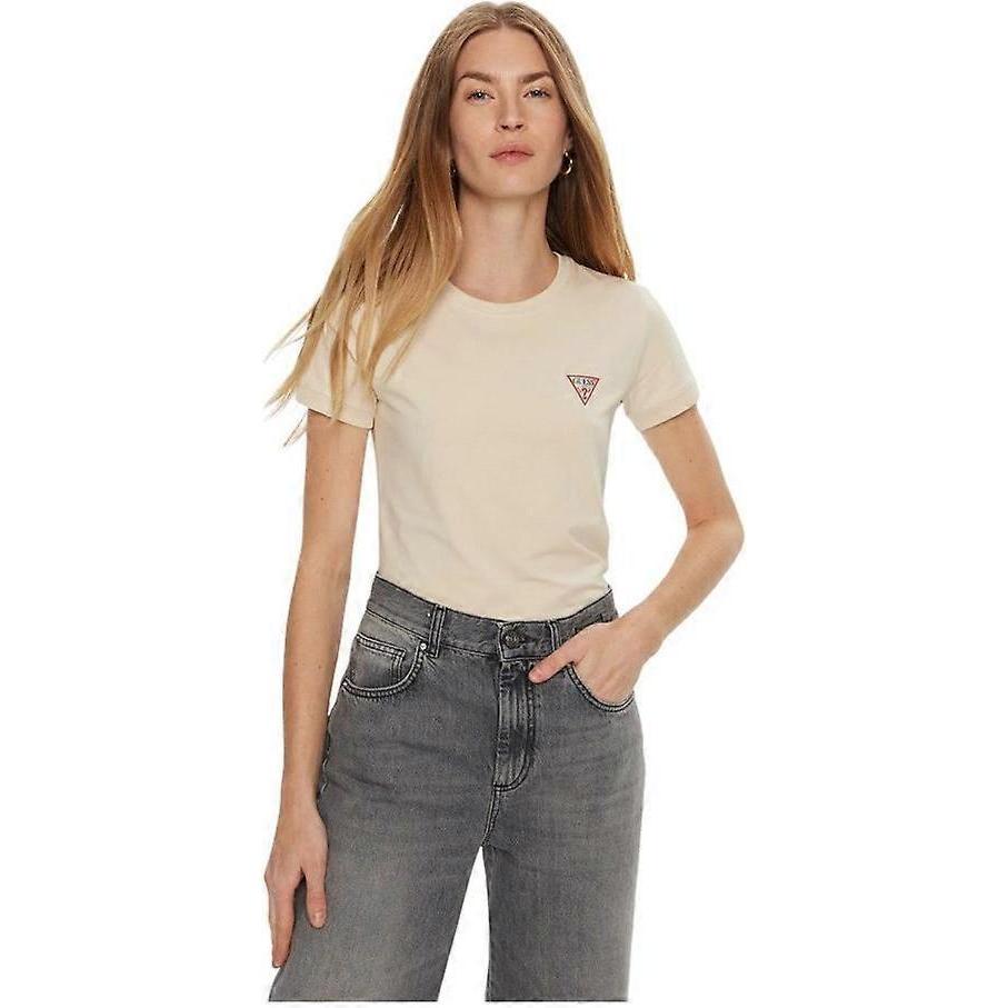 Guess, Damen, Shirt, Mini Triangle, Weiss, (M)