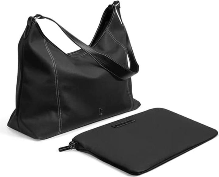 Productafbeelding tomtoc - Laptop Tote Bag (T28M1DV) - with Attachable Laptop Sleeve 14L, 14"- Black (14")