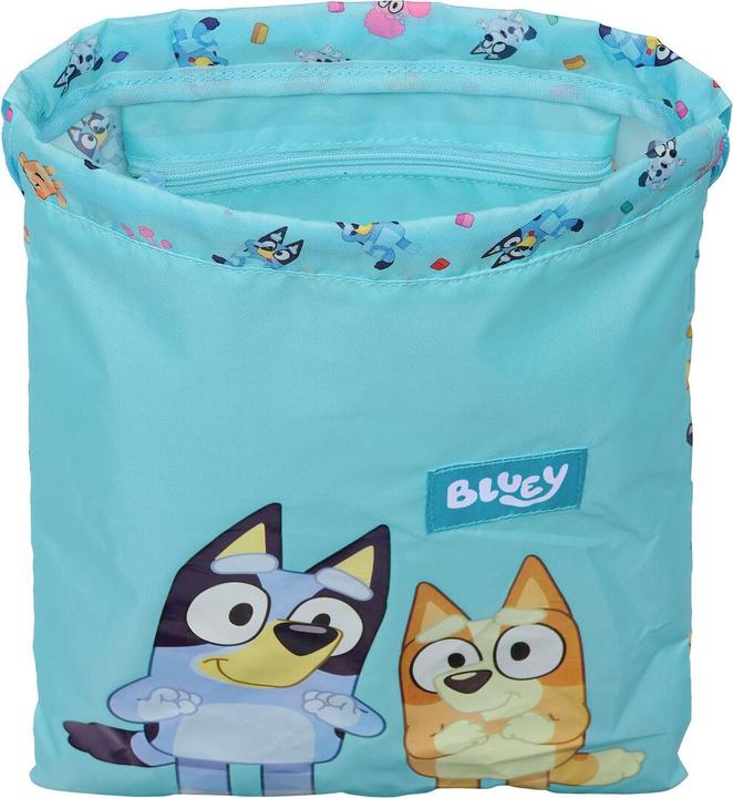 Produktbild Bluey Rucksacktasche mit Bändern Himmelsblau 26 x 34 x 1 cm