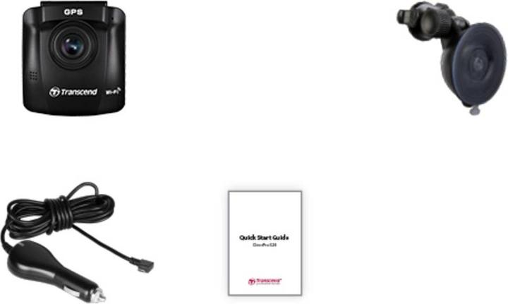 Image du produit Transcend DrivePro 250 incl. 32GB microSDHC TLC (WiFi, Écran intégré, Bluetooth, Batterie, Récepteur GPS, Full HD)