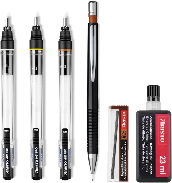 Actual product image Aristo Ink pen set mg1 College Set 3 pens 0.25/0.35/0.50mm (3x)