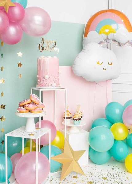Immagine prodotto Partydeco Cake Topper Buon Compleanno Oro (1 Pezzo/i)