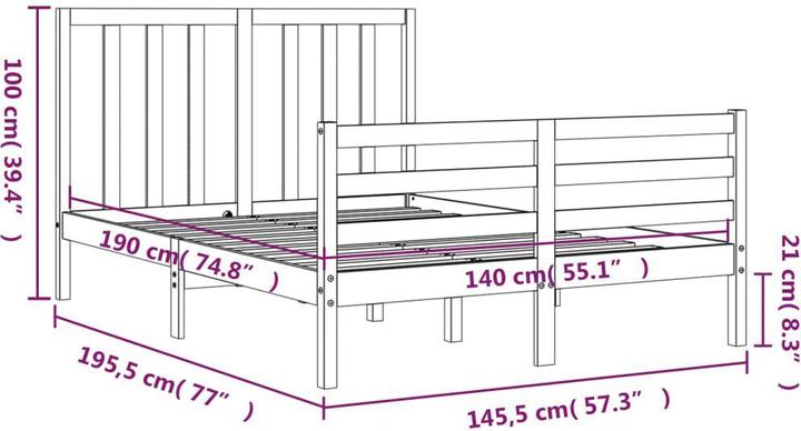 Produktbild vidaXL Aden (140 x 190 cm)