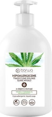 Actual product image Barwa *HIPO Mydło szare z ol konopnym 500ml (Liquid soap, 500 ml)