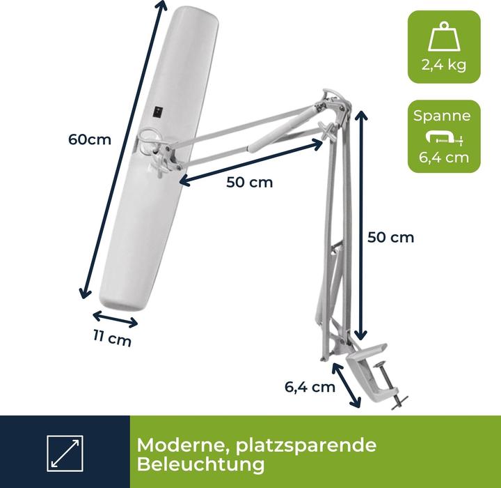 Image du produit Velleman Lampe de bureau (1150 lm, G5)