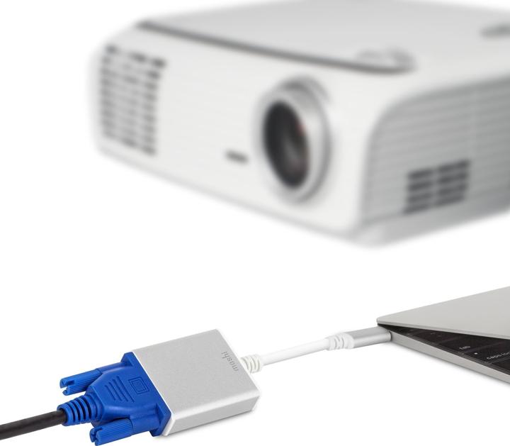 Actual product image Moshi USB-C to VGA adapter - Silver (USB-C, 1.30 cm)