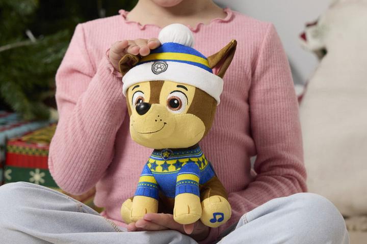 Actual product image Paw Patrol - Christmas Music Plush 20 cm - Chase (20 cm)