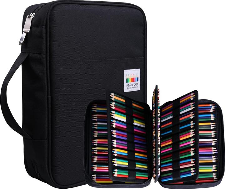 Only-Bags.Store Grosses Federmäppchen mit 220 Fächern zur Aufbewahrung von Stiften, wasserdichtes Federmäppchen für