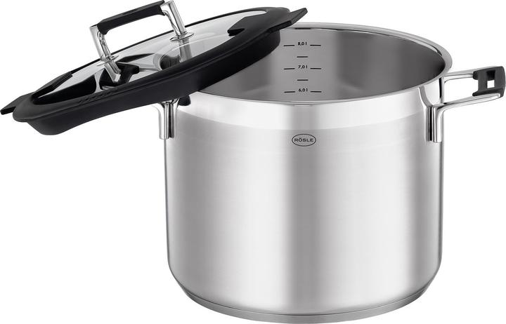 Image du produit Rösle Suppentopf SILENCE PRO Stahlgrau (24 cm, Casserole, Acier inoxydable, Aluminium)